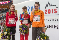 Yelena Korobkina. 3000m European Indoor Champion 2015