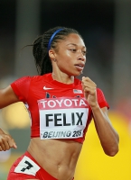 Allyson Felix. World Championships 2015, Beijing. 400m
