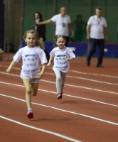 Russian Winter 2016. IAAF children of champions. Sasha Matveyeva (Lebedeva), Nika Chernovol (Chicherova)