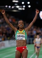 Genzebe Dibaba. 3000m World Indoor Champion 2016