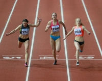 Russiun Indoor Championships 2016. 60 Metres. Final. Kristina Sivkova, Anna Kukushkina, Yevgeniya Polyakova