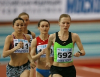 Russiun Indoor Championships 2016. 3000m. Natalya Pendyukhova, Natalya Vinogradskaya, Viktoriya Ivanova