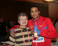 Yevgeniy Mikhaylovoich Ter-Avanesov. World Indoor Chamionships 2012, Istambol. With Lyukman Adams