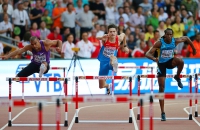 IAAF World Championships 2015, Beijing. Day 1. 400 Metres Hurdles. Heats. Jeffery GIBSON	BAH, Timofey CHALYY RUS, Kurt COUTO MOZ