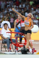 IAAF World Championships 2015, Beijing. Day 1. Heptathlon. Shot Put. Nadine BROERSEN, NED