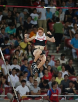 IAAF World Championships 2015, Beijing. Day 1. Pole Vault.	Qualification. Shawnacy BARBER, CAN
