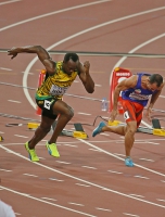 IAAF World Championships 2015, Beijing. Day 1. 100 Metres. Heats. Usain BOLT, JAM