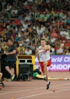 IAAF World Championships 2015, Beijing. Day 3. Pole Vault Bronze is Pawel WOJCIECHOWSKI, POL