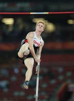 IAAF World Championships 2015, Beijing. Day 3. Pole Vault Champion is Shawnacy BARBER, CAN