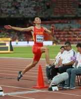 IAAF World Championships 2015, Beijing. Day 4. 	Long Jump Bronze is Jianan WANG, CHN