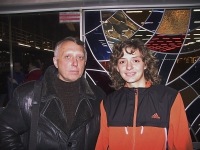 Marina Kuptsova. Coach and father Gennady Kuptsov
