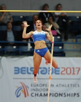 34th European Athletics Indoor Championships 2017. Pole Vault Champion Ekaterini Stefanidi, GRE