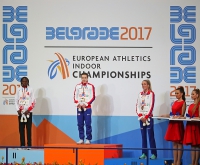 34th European Athletics Indoor Championships 2017. 1500 & 3000 Metres Champion Laura Muir, GBR