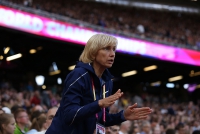 Anzhelika Sidorova. IAAF World Championships 2017, London. Coach. Svetlana Abramova