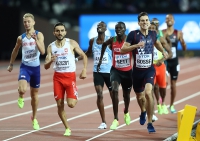 IAAF WORLD CHAMPIONSHIPS LONDON 2017, LONDON. 800m World Champion 2017, London Pierre-Ambroise BOSSE, FRA/ Silver is Adam KSZCZOT, POL. Bronze is Kipyegon BETT, KEN