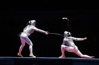 2016 Fencing at the 2016 Summer Olympics. Yana Yegoryan and Sofya Velikaya