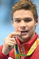2016 Summer Olympics. Swimming. Yevgeniy Rylov. Bronze medallist
