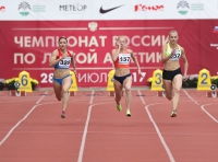 Russian Championships 2017. 1 Day. 100 Metres. Kristina Sivkova  ( 157), Svetlana Titova ( 325), Viktoriya Zelikh ( 352)