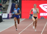 THE MATCH EUROPE & USA. 200m Winner is BRITTANY BROWN