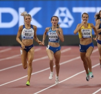 IAAF WORLD ATHLETICS CHAMPIONSHIPS, DOHA 2019. Day 1. 800 Metres. Natalya PRISHCHEPA, UKR Heats.