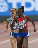 IAAF WORLD ATHLETICS CHAMPIONSHIPS, DOHA 2019. Day 2. 800 Metres. Semi-Final. Natalіya PRISHCHEPA, UKR
