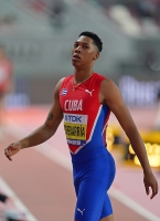 IAAF WORLD ATHLETICS CHAMPIONSHIPS, DOHA 2019. Day 2. LONG JUMP MEN WORLD BRONZE. Juan Miguel ECHEVARRÍA, CUB
