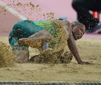 IAAF WORLD ATHLETICS CHAMPIONSHIPS, DOHA 2019. Day 2. LONG JUMP MEN FINAL. Ruswahl SAMAAI, RSA