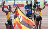 IAAF WORLD ATHLETICS CHAMPIONSHIPS, DOHA 2019. Day 4. 800 Metres Champion is Halimah NAKAAYI, UGA 