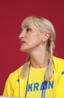 IAAF WORLD ATHLETICS CHAMPIONSHIPS, DOHA 2019. Day 4. High Jump Silver Yaroslava MAHUCHIKH, UKR Coach