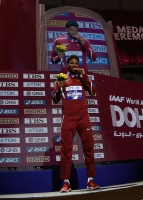 IAAF WORLD ATHLETICS CHAMPIONSHIPS, DOHA 2019. Day 5. Medal Ceremony. High Jump World Bronza Abderrahman SAMBA, QAT