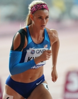 IAAF WORLD ATHLETICS CHAMPIONSHIPS, DOHA 2019. Day 7. Heptathlon. Annie KUNZ, USA