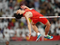 IAAF WORLD ATHLETICS CHAMPIONSHIPS, DOHA 2019. Day 8. High Jump. Yu WANG, CHN