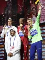 IAAF WORLD ATHLETICS CHAMPIONSHIPS, DOHA 2019. Day 9. High Jump Medal Ceremony. 