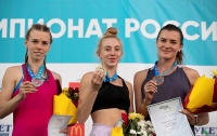 Russian Championships 2021, Cheboksary. Day 2. 100 m Russian Champion Kristina Makarenko. Silver- Marina Maksimova. Bronza - Kristins Khorosheva