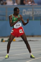 Фото с Чемпионата Мира 2011 (Тэгу, Корея). Победитель в беге на 10000м Ибрахим Джелиан (Эфиопия) 
