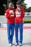 Фото с Чемпионата Мира 2011 (Тэгу, Корея). Победительница в ходьбе на 20км - Ольга Канискина, третья - Анисия Кирдяпкина