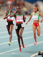Фото с Чемпионата Мира 2011 (Тэгу, Корея). Победительницы в беге на 5000м. Виван Черует (Кения)