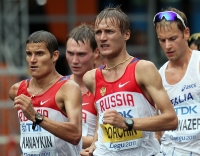 *Фото с Чемпионата Мира 2011 (Тэгу, Корея). Ходьба на 20км. Валерий Борчин и Владимир Канайкин