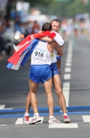 *Фото с Чемпионата Мира 2011 (Тэгу, Корея). Чемпион Мира в ходьбе на 20км. Валерий Борчин и Владимир Канайкин