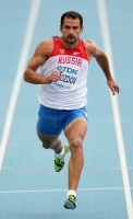 *Фото с Чемпионата Мира 2011 (Тэгу, Корея). Алексей Дроздов в первом виде десятиборья в беге на 100м