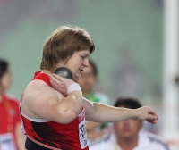 *Фото с Чемпионата Мира 2011 (Тэгу, Корея). Серебряный призер в толкании ядра Надежда Остапчук (Белоруссия)