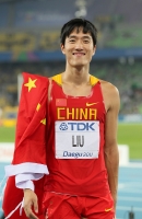 *Фото с Чемпионата Мира 2011 (Тэгу, Корея). Серебряный призер в беге на 110 м с/б Лю Сянь (Китай)