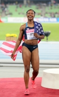 *Фото с Чемпионата Мира 2011 (Тэгу, Корея). Чемпионка Мира в беге на 100м - Кармелита Джетер (США)
