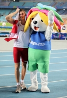 Фото с Чемпионата Мира 2011 (Тэгу, Корея). Чемпионом Мира в прыжке с шестом стал Павел Войцеховский (Польша)