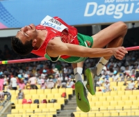 *Фото с Чемпионата Мира 2011 (Тэгу, Корея). Высота (квалификация). Виктор Нинов (Болгария)