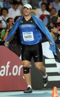 *Фото с Чемпионата Мира 2011 (Тэгу, Корея). Серебряный призер в метании молота Герд Кантер (Эстония)