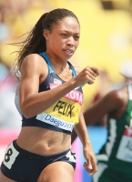 *Фото с Чемпионата Мира 2011 (Тэгу, Корея). 200м. Эллисон Феликс (США)