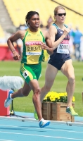 *Фото с Чемпионата Мира 2011 (Тэгу, Корея). Забеги на 800м. Кастер Семеня (ЮАР)