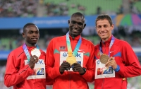 *Фото с Чемпионата Мира 2011 (Тэгу, Корея). Награждение призеров Чемпионата Мира в беге на 800м