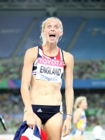 *Фото с Чемпионата Мира 2011 (Тэгу, Корея). Серебряный призер в беге на 1500м - Ганна Ингленд (Великобритания) безумно счастлива